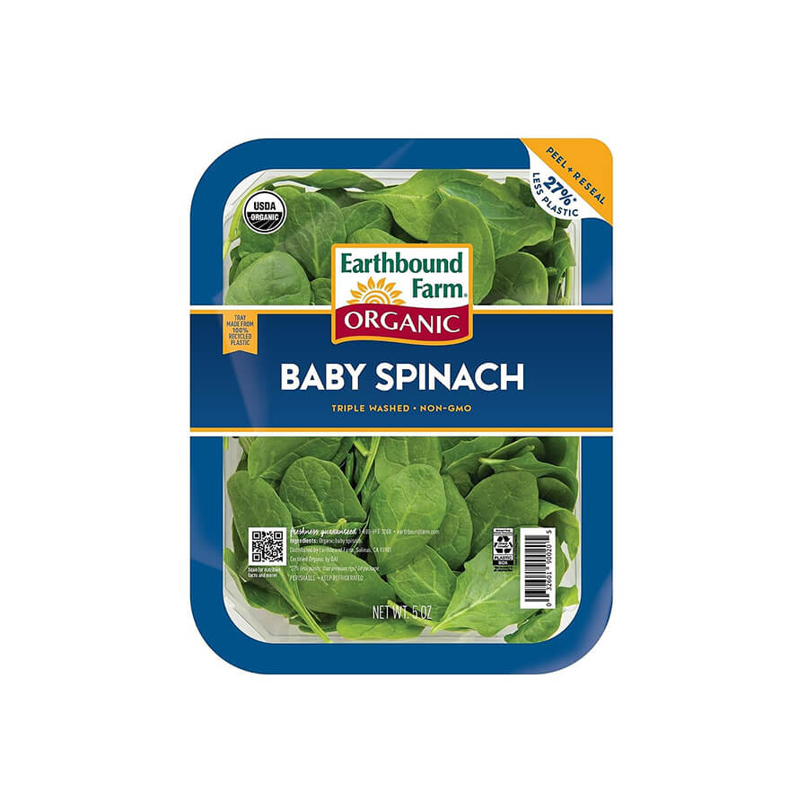 Organic Baby Spinach (8/5oz Clm)
