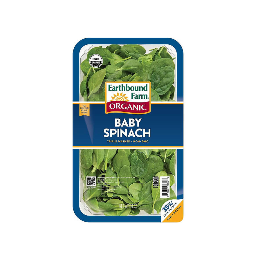 Organic Baby Spinach (8/5oz Clm)